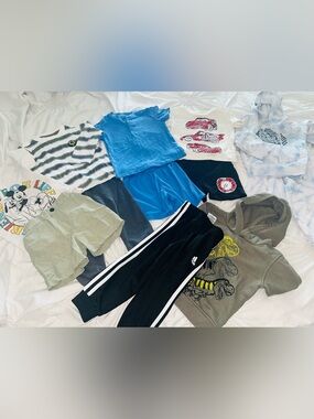 Kids Mixed Clothing Bundle - Blue, Black, Gray, Green